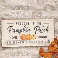 Thumbnail for Welcome To The Pumpkin Patch Metal Sign