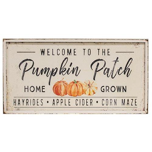 Welcome To The Pumpkin Patch Metal Sign