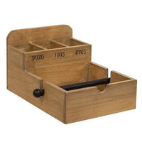 Thumbnail for Utensil and Napkin Wood Holder - The Fox Decor