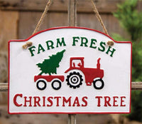 Thumbnail for Farm Fresh Christmas Tree Metal Sign - The Fox Decor