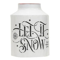 Thumbnail for Let It Snow Half Milk Can Luminary