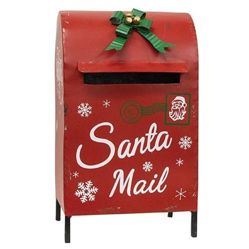 Santa Mail Box - Galvanized metal - The Fox Decor