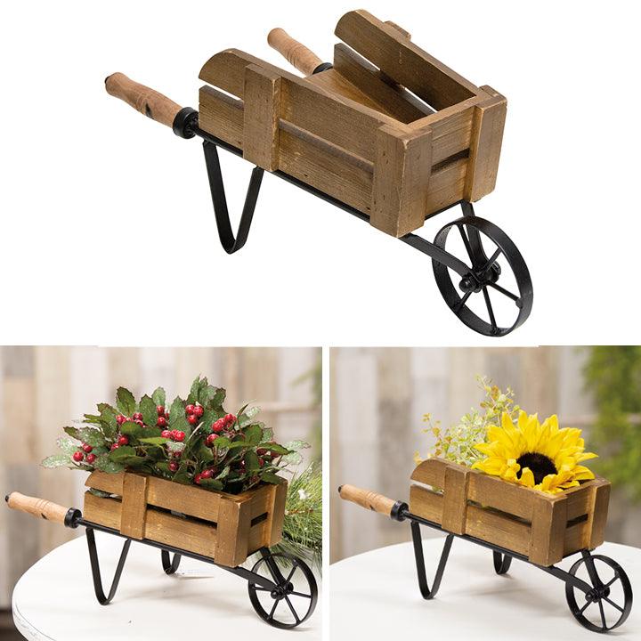 Distressed Garden Wheelbarrow - The Fox Decor