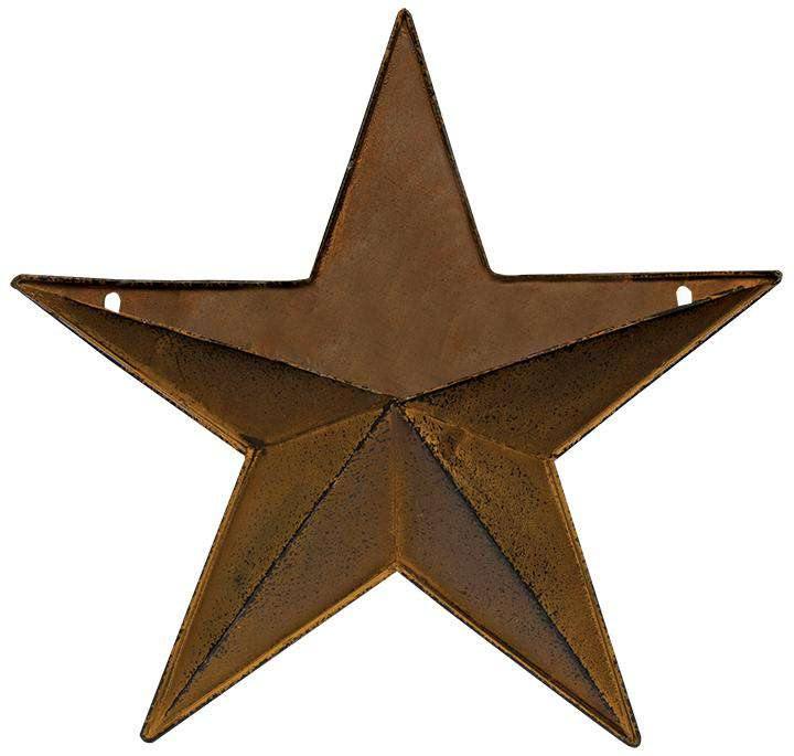 Rust/Black Pocket Star, 12" - The Fox Decor