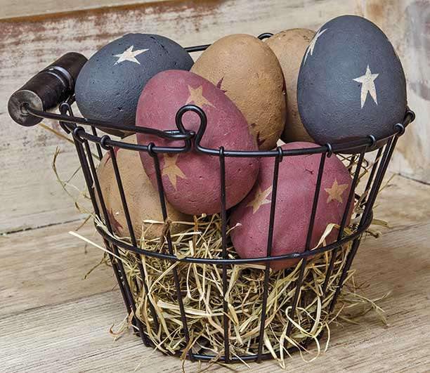 Black Wire Egg Basket - The Fox Decor