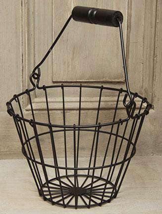 Black Wire Egg Basket - The Fox Decor