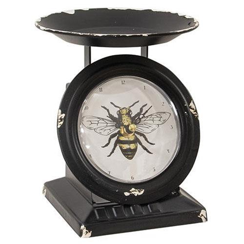 Vintage Bee Black Old Town Scale Clock - The Fox Decor
