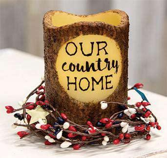 Our Country Home Timer Pillar Candle - The Fox Decor