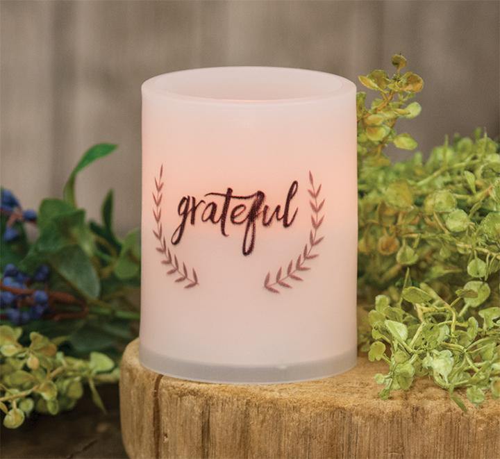 Grateful Pillar 4", White - The Fox Decor