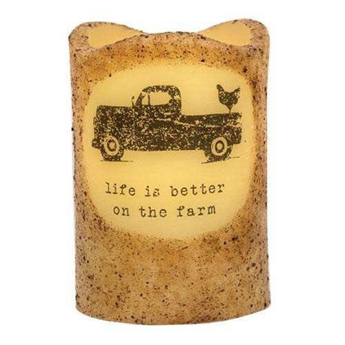 Better on the Farm Truck Pillar, 3x4.5" - The Fox Decor