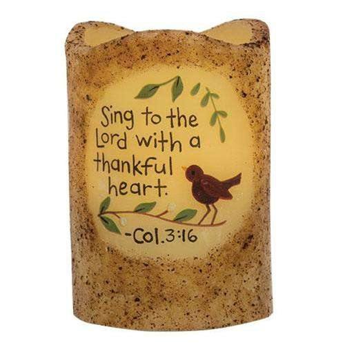 Sing To the Lord Pillar, 3x4.5" - The Fox Decor