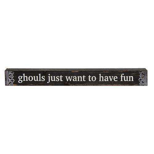 *Ghouls Wanna Have Fun Block - The Fox Decor