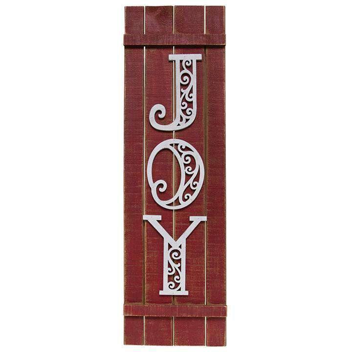 Joy Shutter Hanging Sign