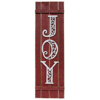Joy Shutter Hanging Sign - The Fox Decor