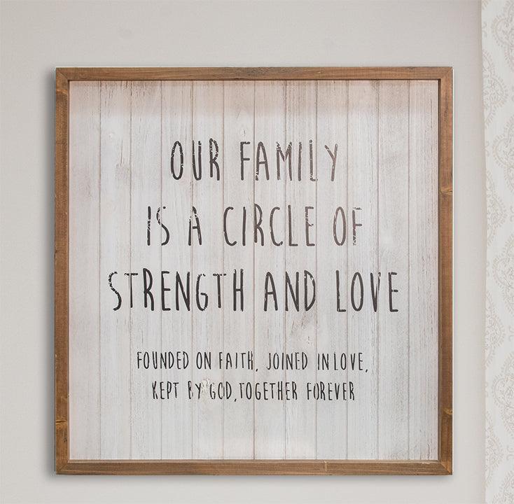 Our Family Framed Sign - The Fox Decor