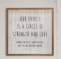 Our Family Framed Sign - The Fox Decor