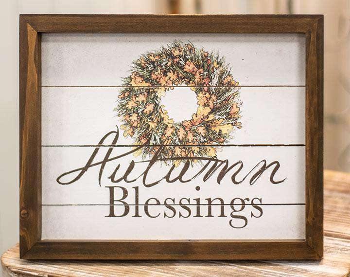 Autumn Blessings Easel - The Fox Decor