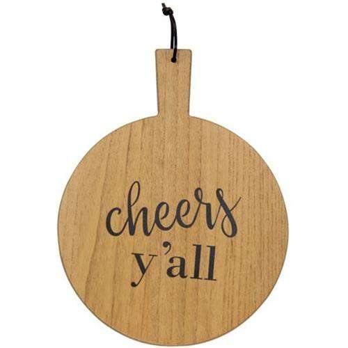 Cheers Y'all Cutting Board Wall Hanging