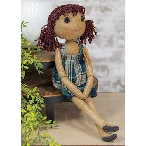 Lil' Sister Doll Primitive doll with weighted base - The Fox Decor