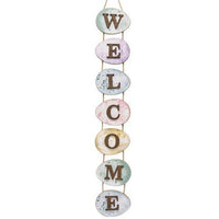 Thumbnail for Welcome Watercolor Easter Egg Wall Hanging - The Fox Decor