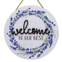 Thumbnail for Welcome To Our Nest Wooden Wall Hanging - The Fox Decor