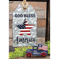 Thumbnail for God Bless America Wooden Truck Sitter online