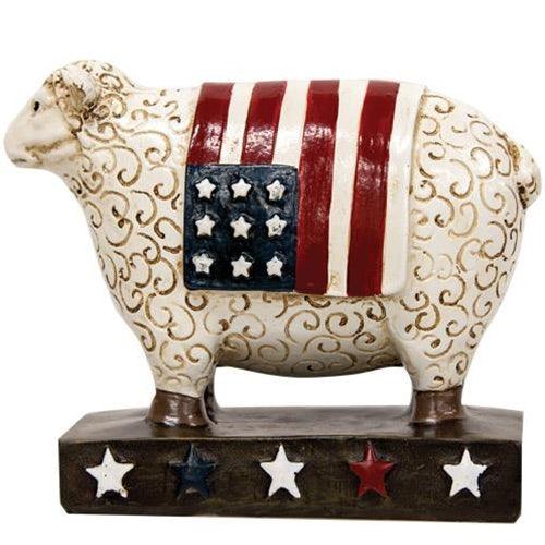Americana Resin Sheep Figurine - The Fox Decor