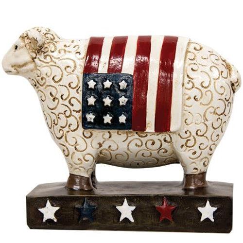 Americana Resin Sheep Figurine