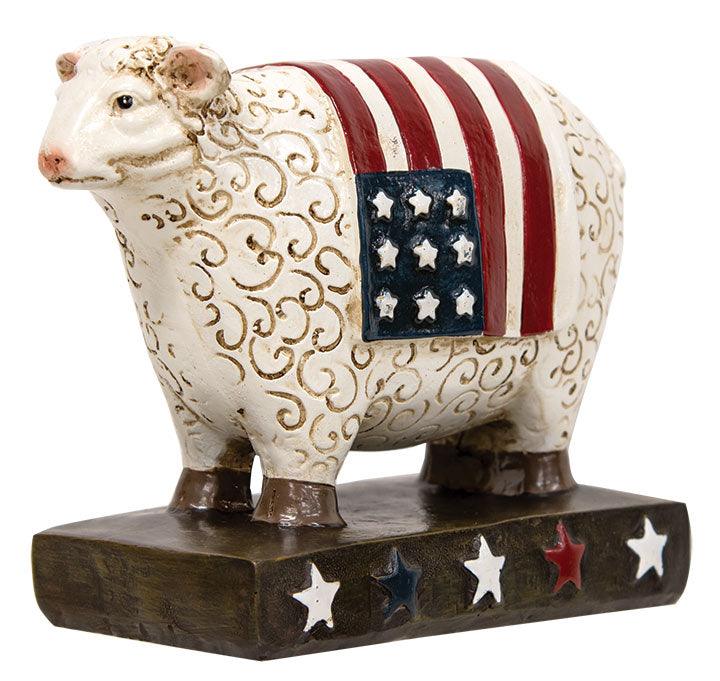 Americana Resin Sheep Figurine - The Fox Decor