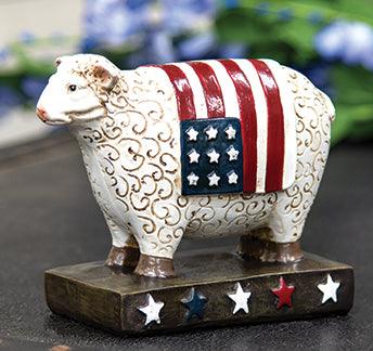 Americana Resin Sheep Figurine