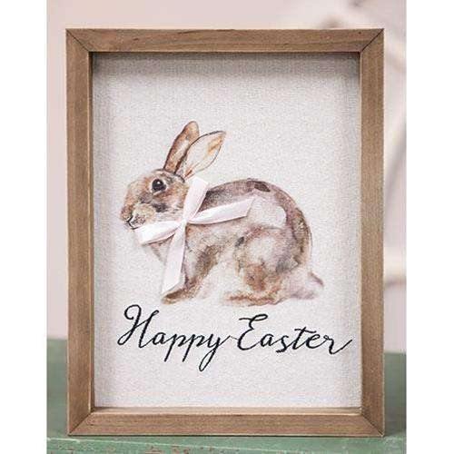 Happy Easter Watercolor Framed Sign