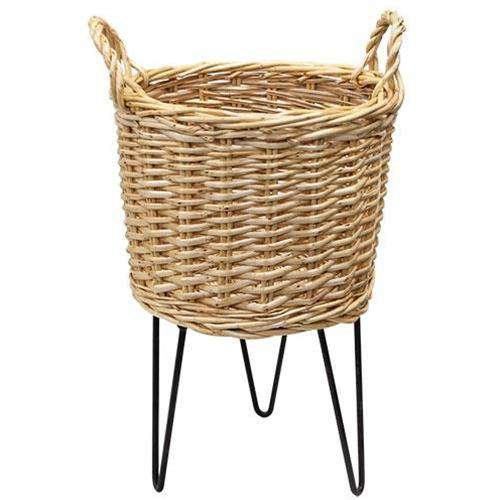 2/Set, Wicker Basket Plant Stands - The Fox Decor