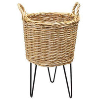 Thumbnail for 2/Set, Wicker Basket Plant Stands - The Fox Decor