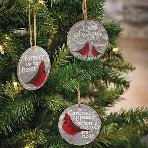 3/Set, Always With You Cardinal Ornaments - The Fox Decor