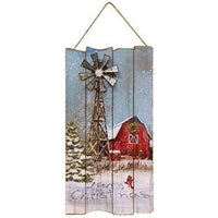 Thumbnail for Metal Windmill Christmas Barn Sign - The Fox Decor