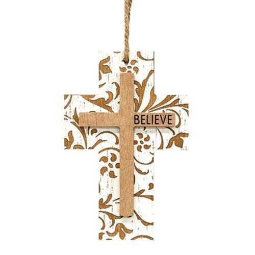 Believe Cross Ornament - The Fox Decor