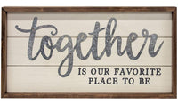 Thumbnail for Together Is Our Favorite Place Shiplap Frame - The Fox Decor