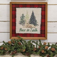 Thumbnail for Peace on Earth Frayed Fabric Print