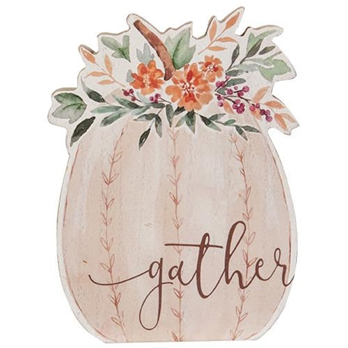 Gather Chunky Watercolor Pumpkin Sitter