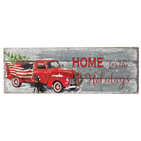 Thumbnail for Home For The Holidays Slat Look Sign