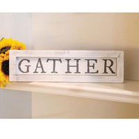 Thumbnail for Gather White Framed Sign - The Fox Decor