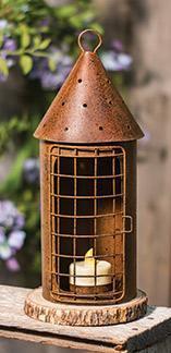 Thumbnail for Rust & Black Finish Railroad Lantern - The Fox Decor