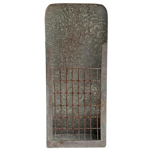 Washed Galvanized Flower Holder - The Fox Decor