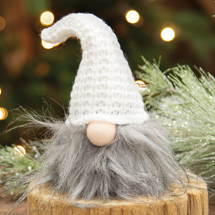 Sm Plush Santa Gnome w/Cream Hat