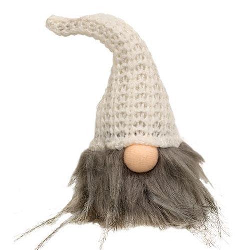 Sm Plush Santa Gnome w/Cream Hat - The Fox Decor