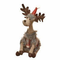 Thumbnail for Sitting Plush Long Neck Reindeer