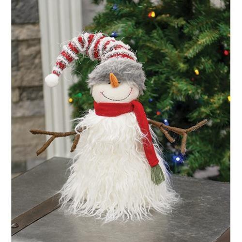 Plush Furry Snowman - The Fox Decor