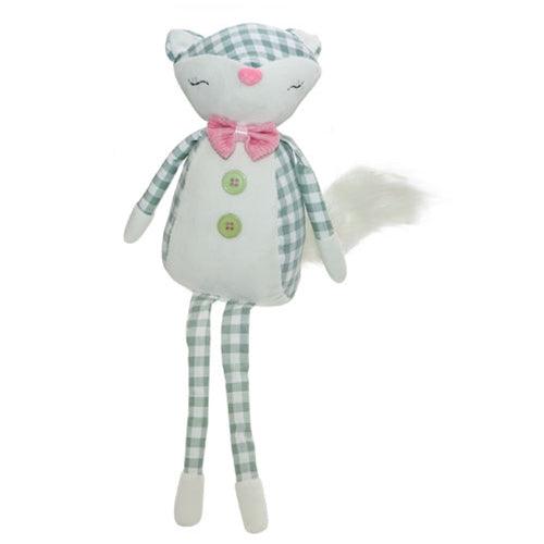 Buffalo Check Sitting Spring Fox - The Fox Decor