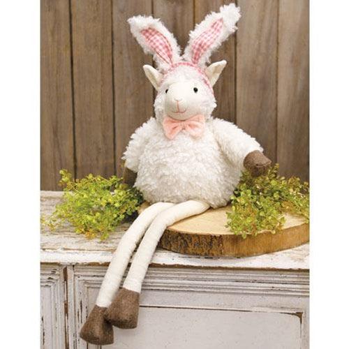 Dangle Leg Sheep w/Bunny Ears - The Fox Decor