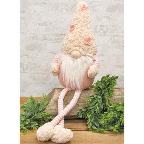 Flower Hat Dangle Leg Spring Gnome